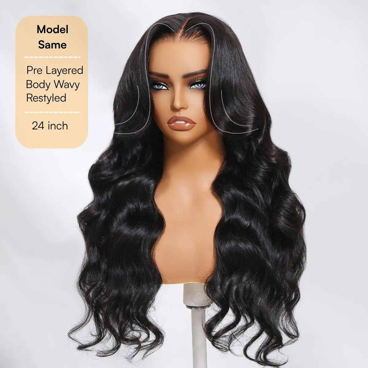 🔥Final 4 Hours: 50%OFF🔥Body Wave 13x6 Lace Frontal Wig Human Hair Pre Plucked Pre Bleached 180% Density Beginner Friendly